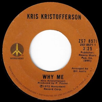 Kristofferson, Kris / Why Me / Monument ZS7-8571