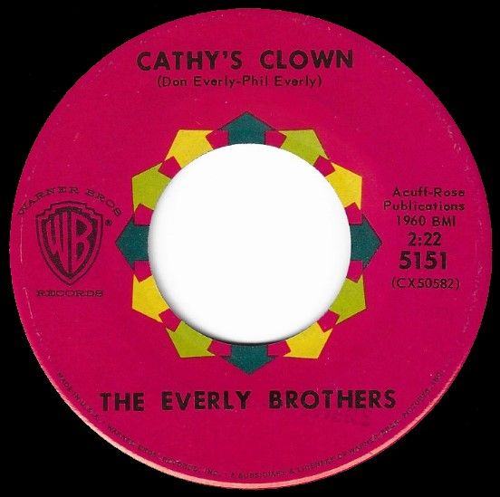 Everly Brothers, The / Cathy&#39;s Clown / Warner Bros. 5151