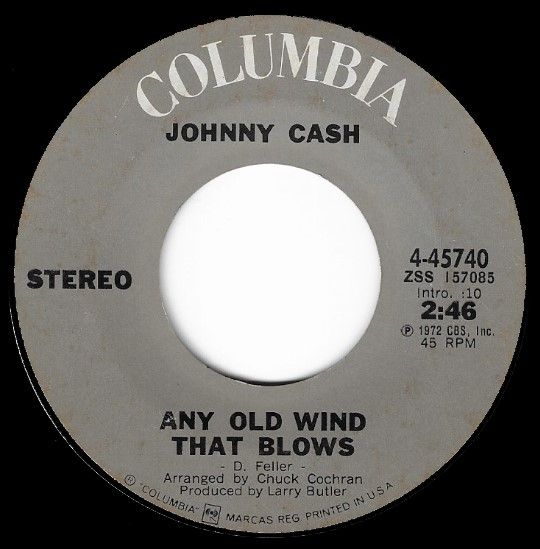 Cash, Johnny / Any Old Wind That Blows / Columbia 4-45740