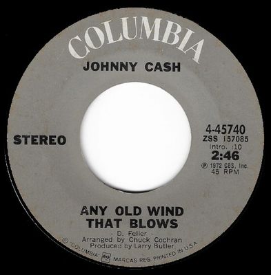 Cash, Johnny / Any Old Wind That Blows / Columbia 4-45740