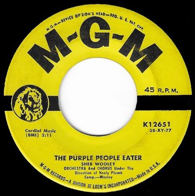 Wooley, Sheb / The Purple People Eater / MGM K-12651