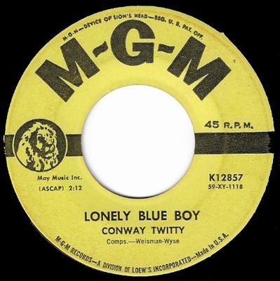 Twitty, Conway / Lonely Blue Boy / MGM K-12857