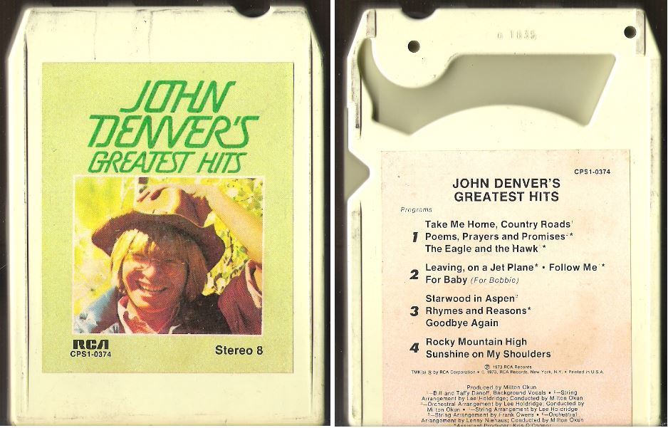 Denver, John / Greatest Hits (1973) / RCA CPS1-0374 (8-Track Tape)