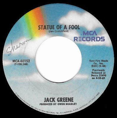 Greene, Jack / Statue of a Fool / MCA 60152