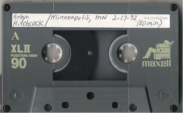Hitchcock, Robyn (+ The Egyptians) / Minneapolis, MN - 1st Avenue (1992) / February 17, 1992
