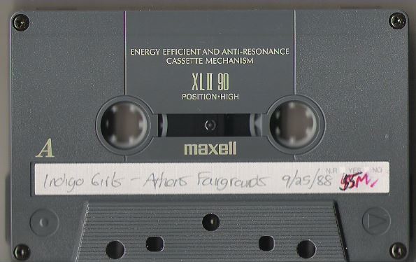 Indigo Girls / Athens, GA - Fairgrounds (1988) / September 25, 1988 (Live + Rare Cassette)