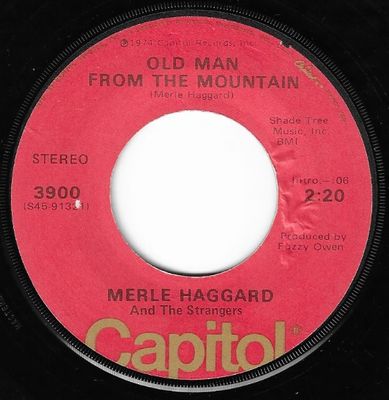 Haggard, Merle / Old Man From the Mountain / Capitol 3900