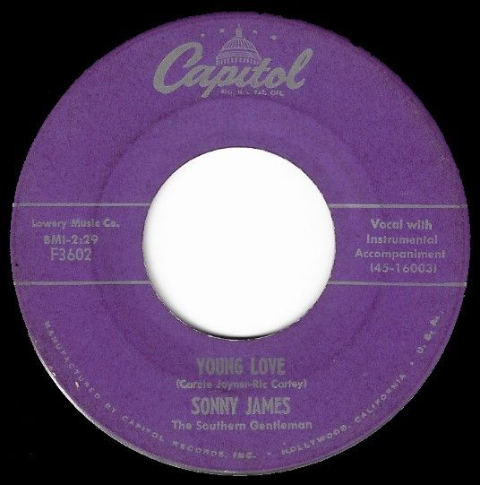 James, Sonny / Young Love / Capitol F3602