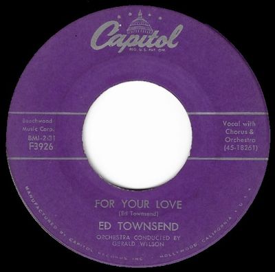 Townsend, Ed / For Your Love / Capitol F3926