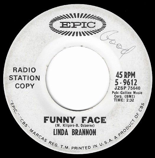 Brannon, Linda / Funny Face / Epic 5-9612 / Promo