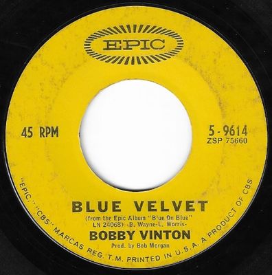 Vinton, Bobby / Blue Velvet / Epic 5-9614