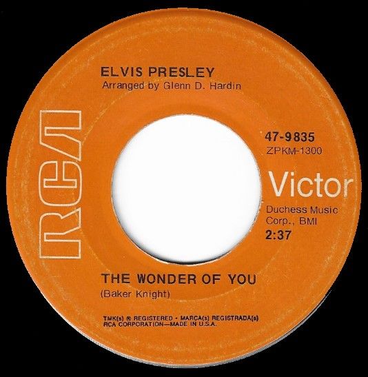 Presley, Elvis / The Wonder of You / RCA Victor 47-9835