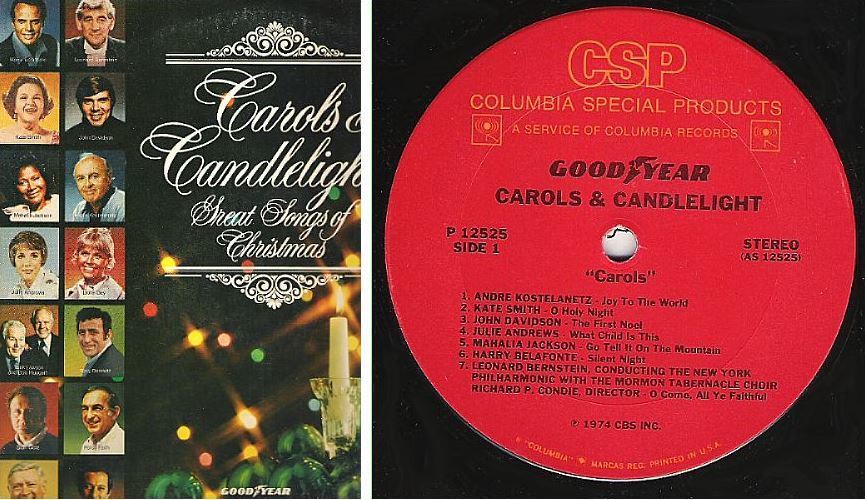 Various Artists / Carols + Candlelight (1974) / Columbia Special Products P-12525