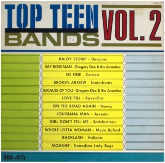 Various Artists / Top Teen Bands - Volume 2 / Bud-Jet BJ-312