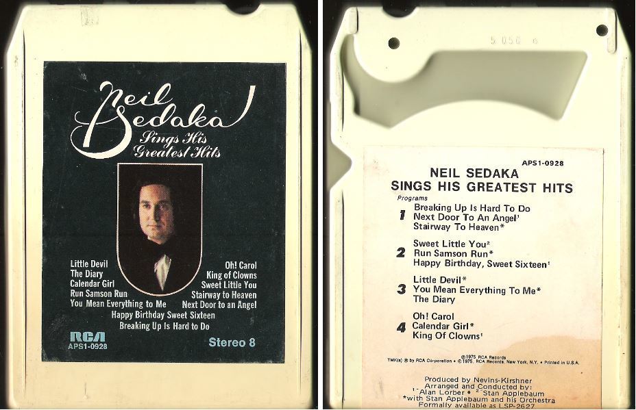 Sedaka, Neil / Sings His Greatest Hits (1975) / RCA APS1-0928