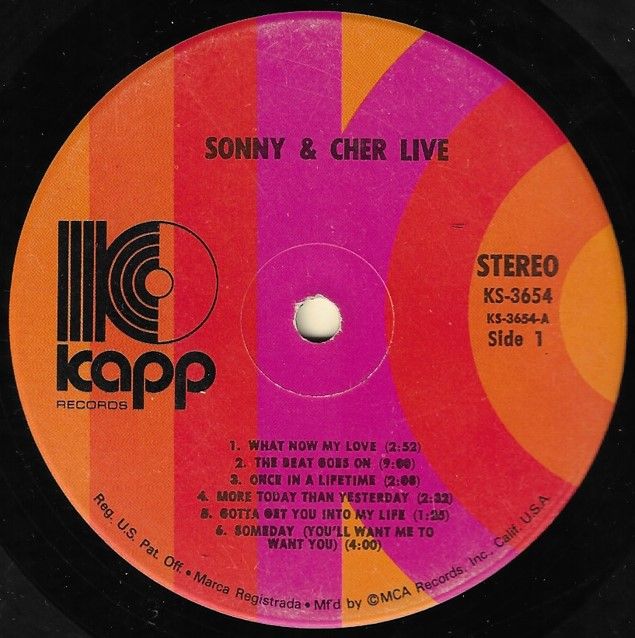 Sonny + Cher / Live / Kapp KS-3654