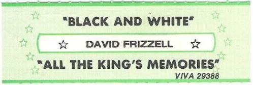 Frizzell, David / Black and White (1983) / Viva 29388 (Jukebox Title Strip)