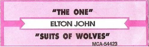 John, Elton / The One (1992) / MCA 54423 (Jukebox Title Strip)