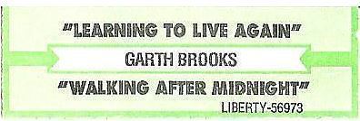 Brooks, Garth / Learning to Live Again (1993) / Liberty 56973 (Jukebox Title Strip)