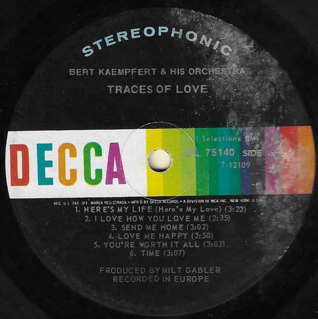 Kaempfert, Bert / Traces of Love / Decca DL-75140