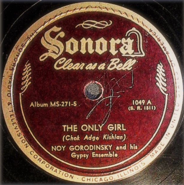 Gorodinsky, Noy / The Only Girl / Sonora 1049