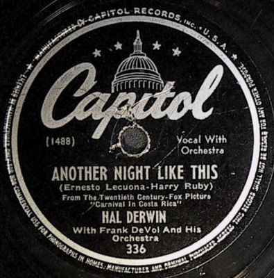 Derwin, Hal / Another Night Like This / Capitol 336