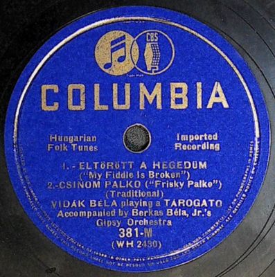 Bela, Vidak / Eltorott a Hegedum / Columbia 381-M