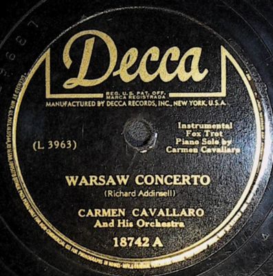 Cavallaro, Carmen / Warsaw Concerto / Decca 18742