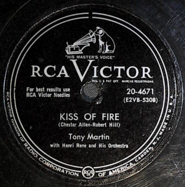 Martin, Tony / Kiss of Fire / RCA Victor 20-4671