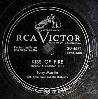 Martin, Tony / Kiss of Fire / RCA Victor 20-4671