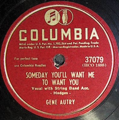Autry, Gene / Have I Told You Lately That I Love You / Columbia 37079