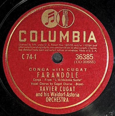 Cugat, Xavier / Farandole / Columbia 36385