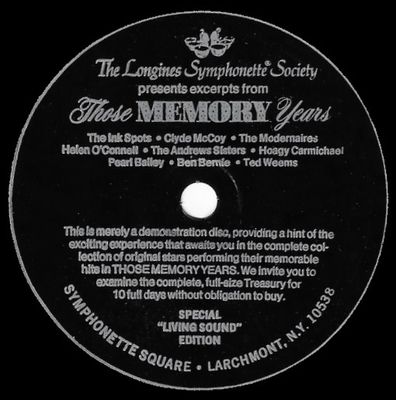 Various Artists / Those Memory Years / Longines