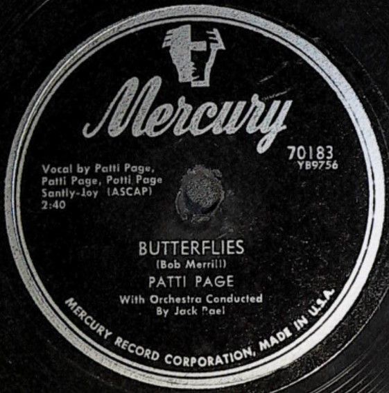 Page, Patti / Butterflies / Mercury 70183