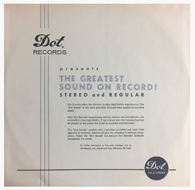Dot / The Greatest Sound On Record!