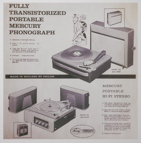Mercury / Portable Mercury Phonograph (1958)