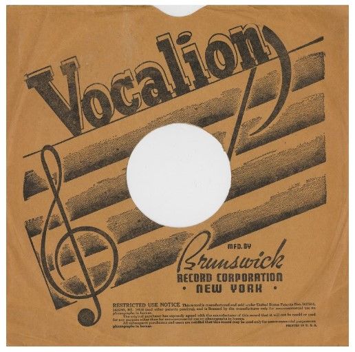 Vocalion / Mfd. By Brunswick (1938)