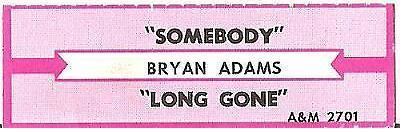 Adams, Bryan / Somebody (1985) / A+M 2701 (Jukebox Title Strip)