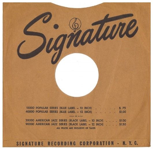 Signature / Signature Recording Corporation - N.Y.C. - Musical Note