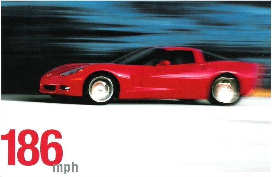 Chevrolet / Corvette (2004) / An American Revolution (Promo Card Ad) / Red Car