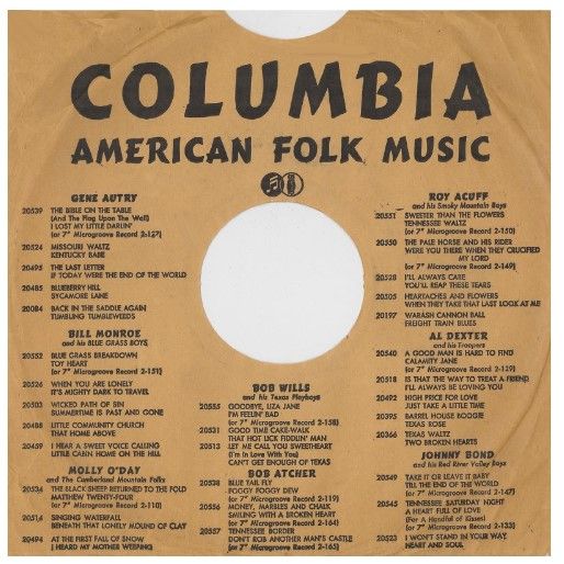 Columbia / American Folk Music (1949)