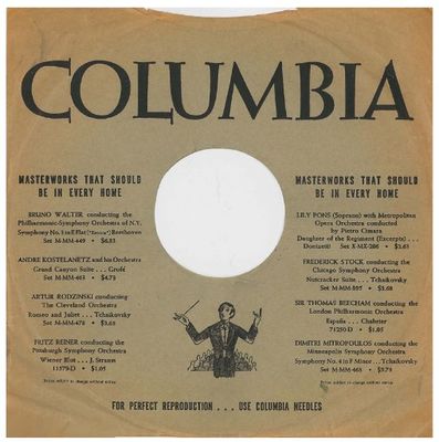 Columbia / Masterworks That Should Be in Every Home (Bruno Walter) (1941)