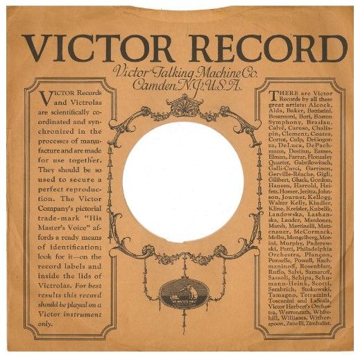 Victor / A List of Victor Records Specially Recommended (John McCormack) (1921)