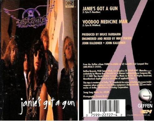 Aerosmith / Janie's Got a Gun (1989) / Geffen 4-22727