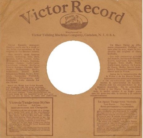 Victor / Famous Operatic Selections... (Titta Ruffo) (1918)