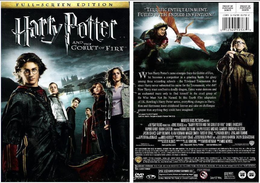 Harry Potter and The Goblet of Fire (2006) / Warner Bros. 59387 (DVD)