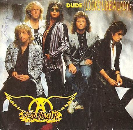 Aerosmith / Dude (Looks Like a Lady) (1987) / Geffen 28240-7 (Picture Sleeve)