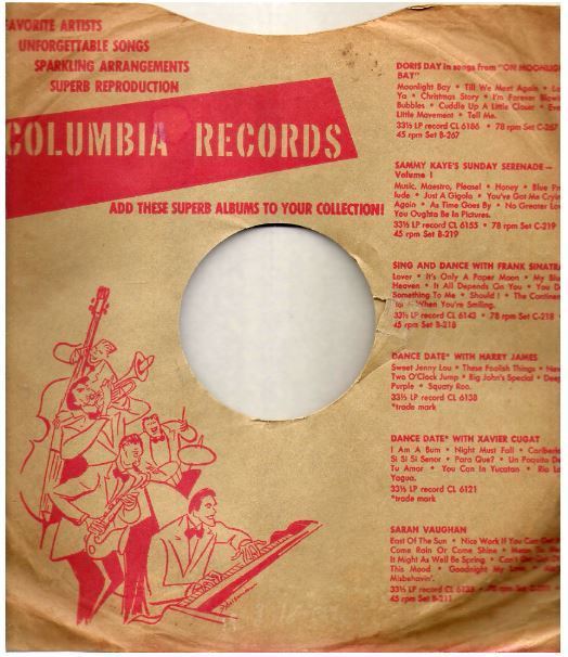 Columbia / Add These Superb Albums to Your Collection! / Tan-Red (Record Company Sleeve, 10") / Set of 2
