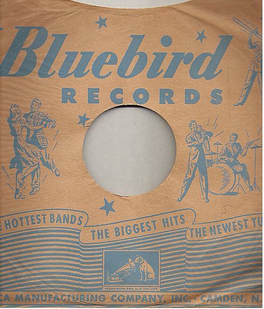 Bluebird / The Hottest Bands - The Biggest Hits - The Newest Tunes / Tan-Blue (Record Company Sleeve, 10") / Set of 2