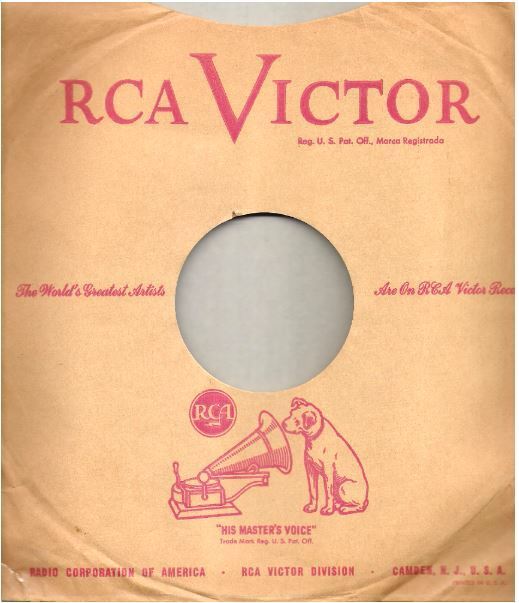 RCA Victor / The World's Greatest Artists - Are On RCA Victor Records / Tan-Red (Record Company Sleeve, 10")